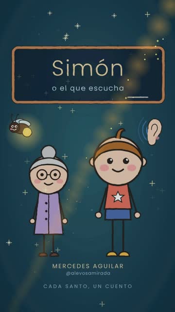 Fotograma del cuento en vídeo de Simón, o el que escucha