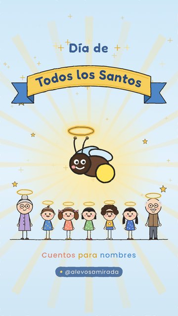 Fotograma del cuento en vídeo de Todos los Santos, Santos de andar por casa